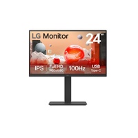 LG 24 ft FHD IPS Business FHD 1920x1080 16:9, USB-C, Height Adjustment Tilt Swivel Pivot VESA Display Port,  HDMI, Headphone Audio 3yrs Monitor