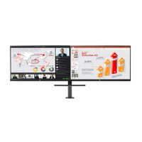 LG 27 inch QHD Monitor Ergo Dual with Daisy Chain   Limited Warranty 1 Year Parts and Labor -USB Type-C