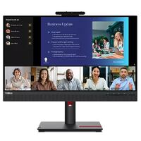 LENOVO ThinkVision T24V-30 23.8 inch 24 inch 75Hz FHD IPS Monitor 1920x1080 16:9 4ms Height Adjustable Tilt Pivot Swivel HDMI DP VGA Speakers VESA 3yr