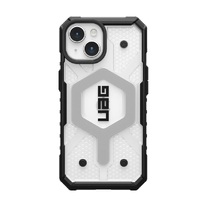 UAG Pathfinder Magsafe Apple iPhone 15 (6.1 inch) Case - Ice (114291114343) 18 ft. Drop Protection (5.4M) Tactical Grip Raised Screen Surround