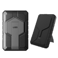 UAG Rugged  Wireless Power Bank 10k mAh  Stand - Black Grey (9B4411114030)20W USB-C 10W Wireless MagSafe compatible Charge up to 2 devices