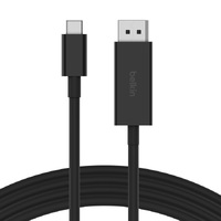 Belkin Connect USB-C to DisplayPort 1.4 Cable 2M - Black (AVC014BT2MBK)32.40Gbps bandwidthBackward compatible with DisplayPort 1.2Plug-and-play2YR