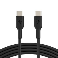 Belkin BoostCharge USB-C to USB-C Cable (1m/3.3ft) - Black (CAB003bt1MBK),480Mbps,8K+ bend,Samsung Galaxy,iPad,MacBook,Google,OPPO,Nokia,2YR