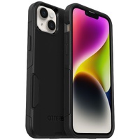 OtterBox Commuter Apple iPhone 14 Plus Case Black - (77-88401) Antimicrobial DROP 3X Military Standard Dual-Layer Raised Edges Port Covers