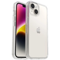 OtterBox Symmetry Clear Apple iPhone 14   iPhone 13 Case Clear - (77-88603) Antimicrobial DROP 3X Military Standard Raised Edges Ultra-Sleek