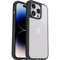 OtterBox React Apple iPhone 14 Pro Case Black Crystal (Clear Black) -(77-88890)AntimicrobialDROP Military StandardRaised EdgesHard CaseSoft Grip