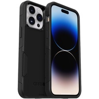 OtterBox Commuter Apple iPhone 14 Pro Max Case Black - (77-88441) Antimicrobial DROP 3X Military Standard Dual-Layer Raised Edges Port Covers