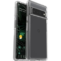 OtterBox Symmetry Clear Google Pixel 6 Pro 5G (6.7 inch) Case Clear - (77-84084) Antimicrobial DROP 3X Military Standard Raised Edges Ultra-Sleek