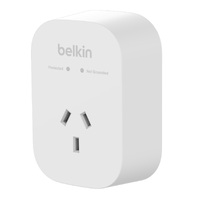 Belkin 1-Outlet Surge Protection - White (SRA010AU) 1800 Joules Protection impact resistant prevents scratches dents  rust2YR