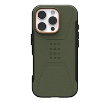 UAG Civilian MagSafe Apple iPhone 16 Pro Max (6.9 ft) Case - Olive Drab (114445117272), 20ft. Drop Protection (6M),Tactical Grip, Raised Screen Surrou