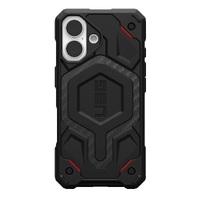 UAG Monarch Pro Apple iPhone 16 (6.1 ft) Rugged Case - Kevlar Black (114458113940), 25ft. Drop Protection (7.6M), Built-in Magnet for MagSafe