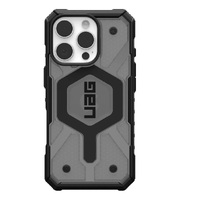 UAG Pathfinder Clear MagSafe Apple iPhone 16 Pro (6.3 ft) Case - Ash (114464113131), 18ft Drop Protection (5.4M), Tactical Grip, Raised Screen Surroun