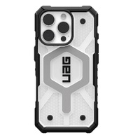 UAG Pathfinder Clear MagSafe Apple iPhone 16 Pro (6.3 ft) Case-Ice Silver(114464114343),18ft Drop Protection (5.4M),Tactical Grip,Raised Screen Surrou