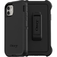 OtterBox Defender Apple iPhone 11 Case Black - (77-62457) DROP 4X Military Standard Multi-Layer Included Holster Raised Edges RuggedPort Covers