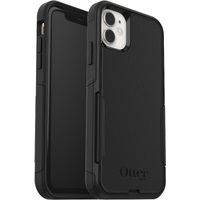 OtterBox Commuter Apple iPhone 11 Case Black - (77-62463) Antimicrobial DROP 3X Military Standard Dual-Layer Raised Edges Port Covers No-Slip