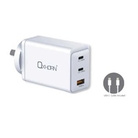 Oxhorn Charger Accessories AC 100W GaN Type C fast Charger 3 Ports 2xUSB-C 1xUSB-A PD3.0 QC4.0 PPS for Laptop Mobile Tablet Other Device White