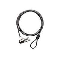 Targus DEFCON Resettable T-Lock Combo Cable Lock with 2M Steel Cable  Additional Locking - Black