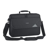 Targus 15.6 inch Intellect Bag Clamshell Laptop Case with Padded Laptop Compartment  Laptop Notebook Bag - Black