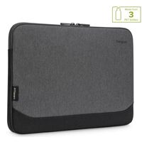 Targus 13-14 inch Cypress EcoSmart Sleeve Bag  for Laptop Notebook Tablet - Fits 13 inch 13.3 inch 14 inch Made with 3 Recycled Water Bottles - Grey