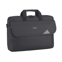 Targus 15.6 inch Intellect Top Load Case Laptop Notebook Bag with Padded Laptop Compartment - Black Fits 13 inch 13.3 inch 14 inch 15.6 inch Laptop
