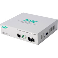Alloy POE200LC 10 100Base-TX to 100Base-FX Multimode Fibre (LC) Converter provides PoE power (RJ-45). 2km