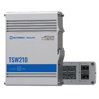 Teltonika TSW210 - Industrial Switch 2x SFP ports 8x Gigabit Ethernet ports with speeds of up to 1000 Mbps - PSU excluded (PR3PRAU6)