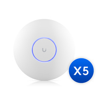 Ubiquiti UniFi WiFi 7 AP,5 Pack ,Ceiling-mount, AP 6 GHz Support, 2.5 GbE Uplink, 9.3 Gbps Over-the-air Speed,PoE Power,300 Connect Device, 2Yr Warr