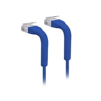 Ubiquiti UniFi Patch Cable Single Unit 0.1m Blue Both End Bendable to 90 Degree RJ45 Ethernet Cable Cat6 Ultra-Thin 3mm Diameter