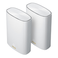 ASUS ZenWiFi AX Hybrid XP4(2-PK) AX1800 WiFi Routers With Built In 1300 Mbps HomePlug AV2 Powerline Solution For Thick Wall Homes White (wifi6)