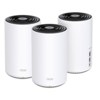 TP-Link Deco X68(3-pack) AX3600 Whole Home Mesh WiFi 6 Router 650 Square Meters 150 Devices 1802 Mbps WPA QoS 3x3 MU-MIMO OFDMA