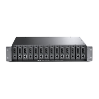 TP-Link TL-FC1420 14-Slot Rackmount Chassis For Media Converters, Optional Redundant Power Supply, Hot Swappable, Compatible With TL-FCXXX 1.0