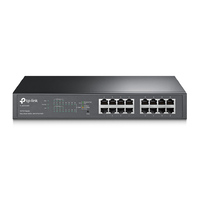 TP-Link TL-SG1016PE 16-Port Gigabit Easy Smart Switch with 8-Port PoE Rack Mountable  Desktop32 Gbps Switching Capacity8K MAC Address Table
