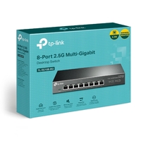 TP-Link TL-SG108-M2 8-Port 2.5G Desktop Switch Up To 40G Switching Capacity Connects 2.5G NAS Server 2.5G WiFi 6 AP 4K Video Wall Mountable 5YW