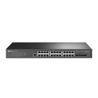 TP-Link TL-SG3428 JetStream 24-Port Gigabit L2 Managed Switch with 4 SFP Slots IGMP Snooping QoS Rack Mountable Fanless Support Omada Controller