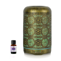 mbeat activiva Metal Essential Oil and Aroma Diffuser-Vintage Gold  -260ml