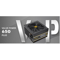 Antec VPP 650w 80 PLUS   85pct Efficiency AC 120V - 240V Continuous Power 120mm Silent Fan. ATX Power Supply PSU3 Years Warranty.