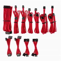 For Corsair PSU - Red Premium Individually Sleeved DC Cable Pro Kit Type 4 (Generation 4)