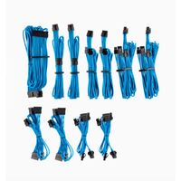 For Corsair PSU - BLUE Premium Individually Sleeved DC Cable Pro Kit Type 4 (Generation 4)