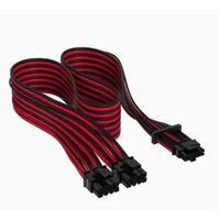 Corsair Premium Individually Sleeved 124pin PCIe Gen 5 Type-4 600W 12VHPWR Cable Red and Black 4080   4070   4090xx