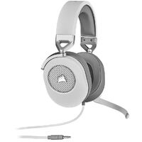 Corsair HS65 White 7.1 Dolby Atoms Surround Wired Headset. All Day Comfort Lightweight Sonarworks SoundID Technology 3.5mm USB PC Mac  Headphone