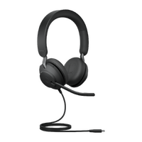 Jabra Evolve2 40 SE Wired USB-C UC Stereo Headset 360 degree Busy Light Noise Isolationg Ear Cushions 2Yr Warranty