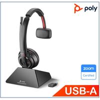 Plantronics/Poly Savi 8210 UC Headset, USB-A, Mono, DECT Wireless, great for softphones, crystal clear audio, up to 13 hours talk