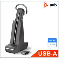 Plantronics Poly Savi 8240 UC Convertible Headset USB-A DECT Wireless crystal clear audio ANC one-touch control up to 7 hours talk