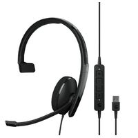 EPOS | Sennheiser ADAPT 130T USB II On-ear single-sided USB-A headset with in-line call control and foam earpad. Optimised for UC