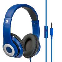 Verbatim inchs Over-Ear Stereo Headset - Red Headphones - Ideal for Office Education Business SME (BLUE)
