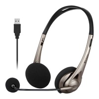 Verbatim Multimedia Headset with Boom Mic Headphone Volume Control USB 3.0 - Grey