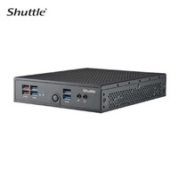 Shuttle XPC SLIM Barebone - Core i5-1335U (15W), 2x DDR5, 2x M.2 2280, HDMI, DP, VGA, COM, 2 x LAN, (5G LTE optional), 90W, fanless,