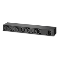 APC NetShelter Basic Rack PDU 0U 1PH 3.3kW 100-240V 20A or 200-240V 16A 13 C13 outlets C20 inlet