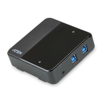 Aten Peripheral Switch 2x4 USB 3.1 Gen1 2x PC 4x USB 3.1 Gen1 Ports Remote Port Selector Plug and Play