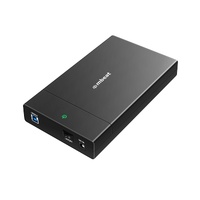 mbeat C1 Tool-Free USB 3.0 3.5 ft  2.5 ft SATA HDD Enclosure - Black